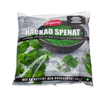 Hackad Spenat Fryst